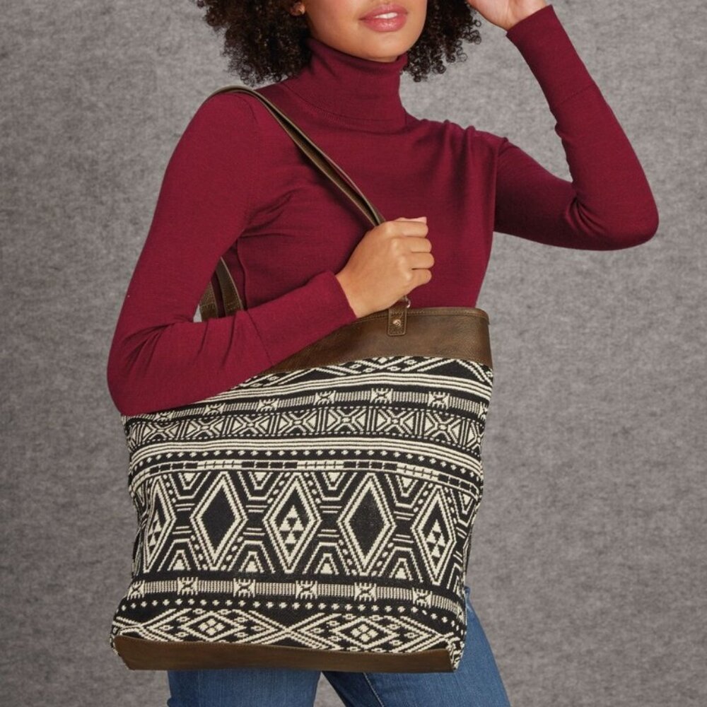 New, Jewell By Thirty One, Reversible Cotton Knit Tote Bag - Picture 4 of 16